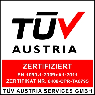 TÜV Austria certified